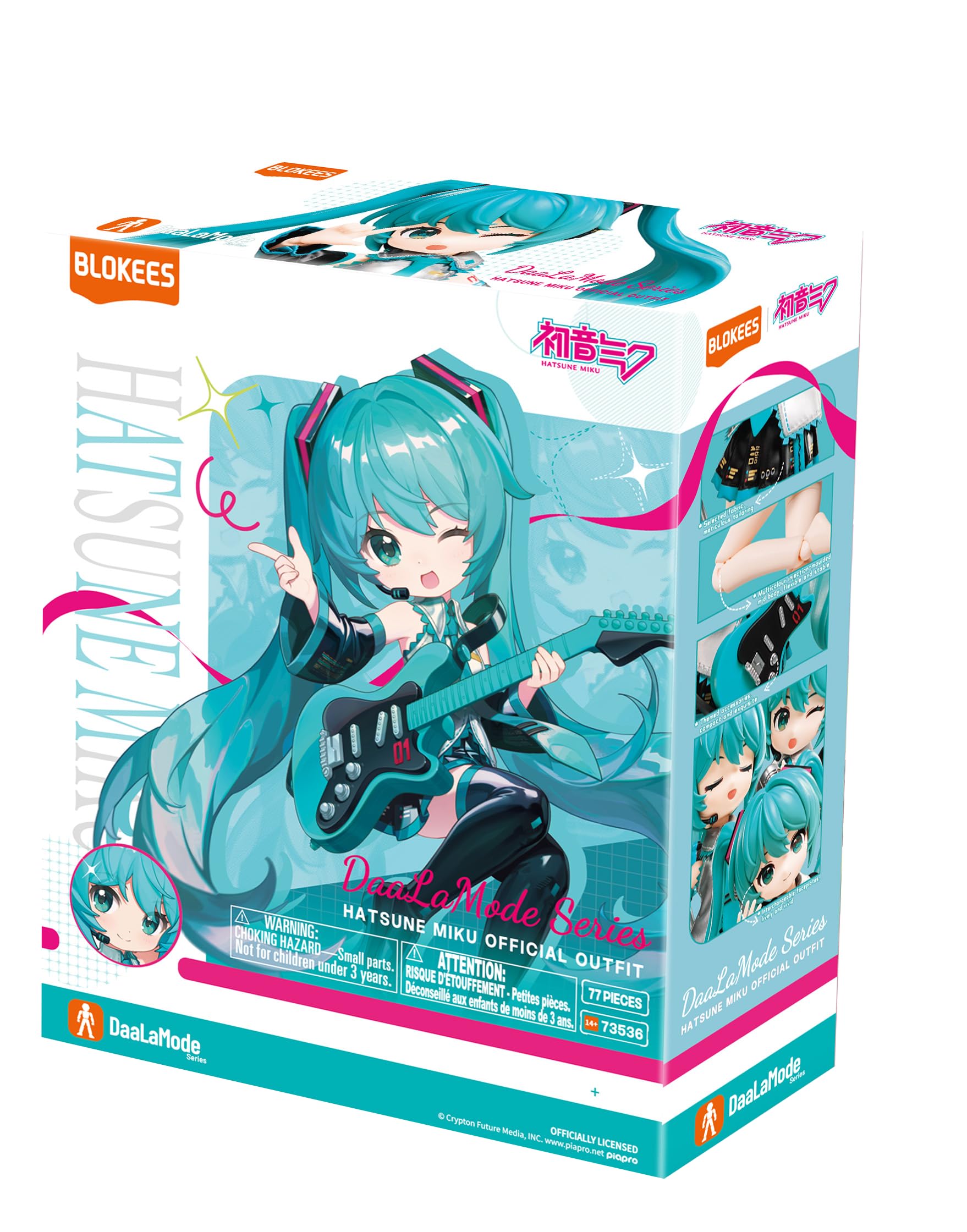 Blokees - DaaLaMode Series - Hatsune Miku Kit Modello Outfit Ufficiale
