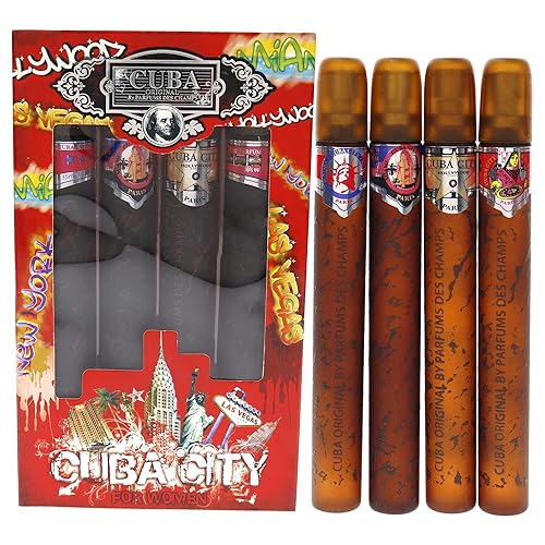 Cuba Cuba City - Juego de regalo de 4 piezas de 1.17 onzas para mujer, 1.17 onzas, 1.17 onzas, New York (I0075457) para mujer