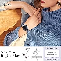 Vista 107 de JR.DM Natural Stone Beaded-Bands Women Compatible with Apple Watch Series 11 10 9 8 7 6 5 4 SE 3 2 1 Fashion Stretch Handmade Bracelet Fancy Boho