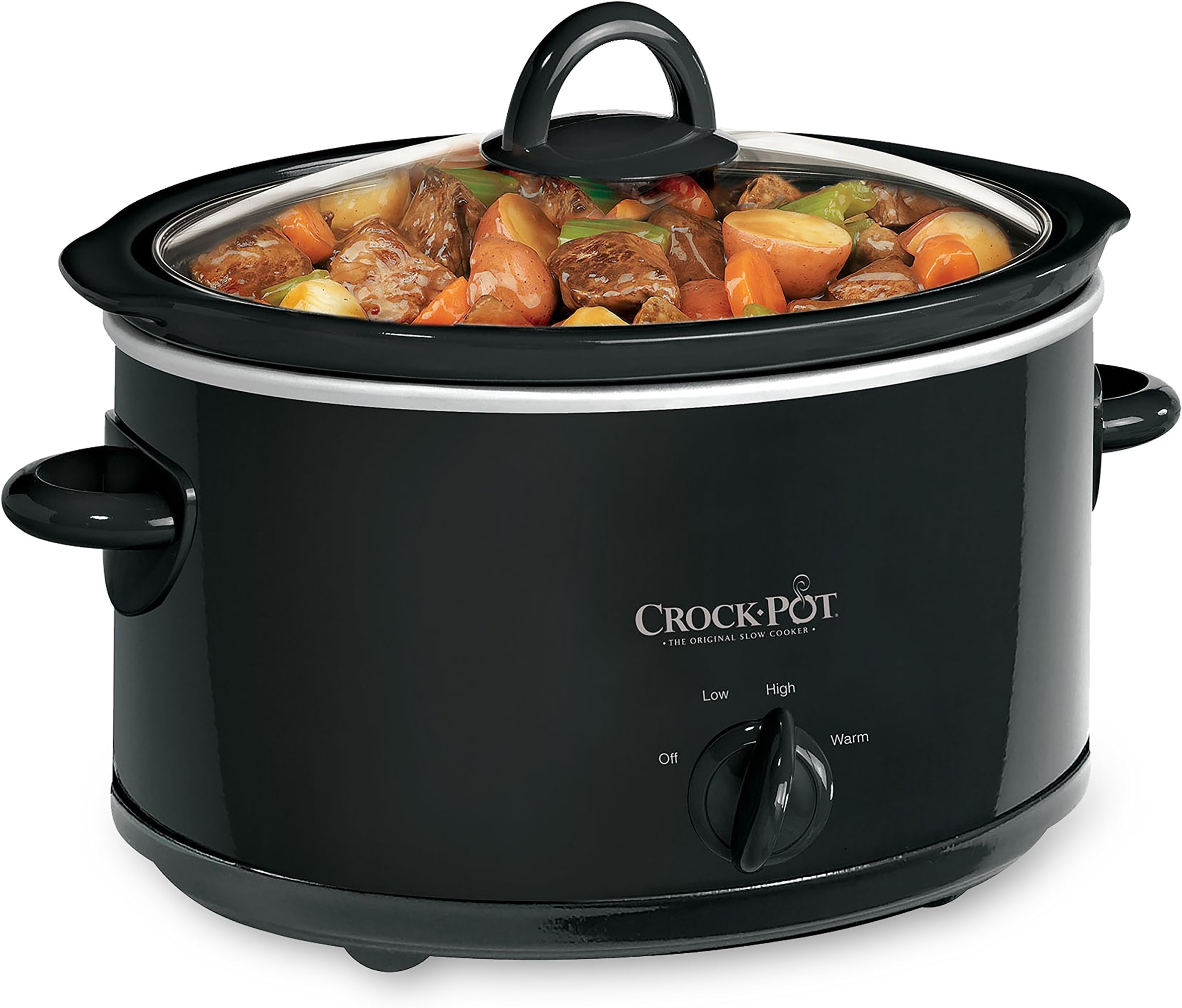 Amazon CrockPot Lサイズ 8クォート プログラム可能 スロークッカー 自動温め設定 料理本付き ブラックステンレス
