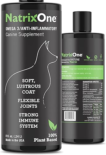 Miniatura 1 de Aceite de camelina para perros, suplemento para piel y pelaje de perro, suplementos totalmente naturales, apoyo para corazones, articulaciones,