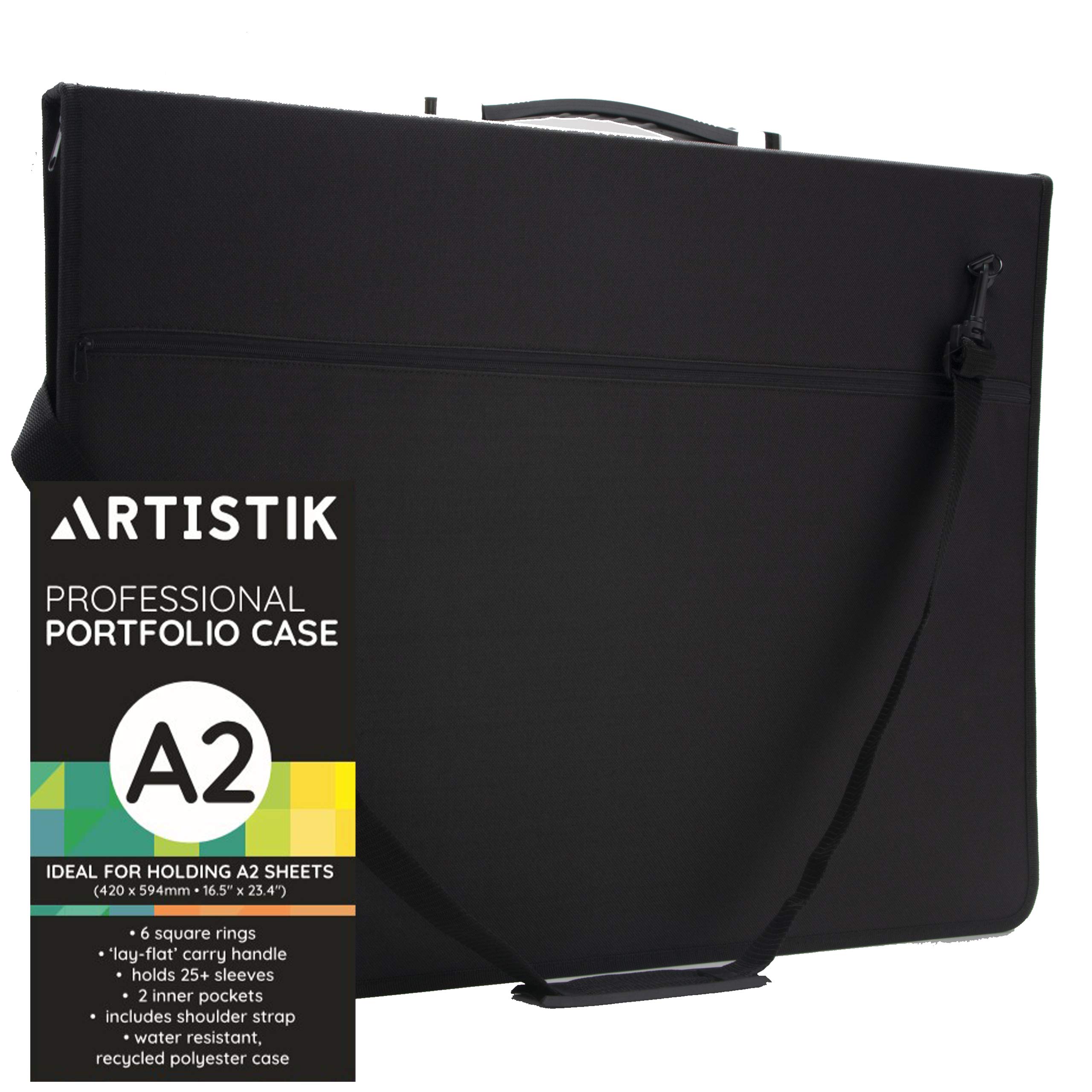 Artistik Quartz Art - Funda para portafolios de Arte – Bolsa de Almacenamiento para presentaciones, Resistente a la Intemperie, A2-24.4"x17.7"x1.7"