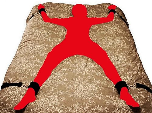 Bandas de resistencia sexual para mujeres, vendas sexuales y esposas detrás de la espalda, sujetadores de brazos, lazos sexuales para tobillos y