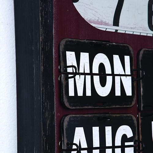 Miniatura 2 de Yosemite Home Decor CLKC1294 Reloj de pared rectangular con cristal multi