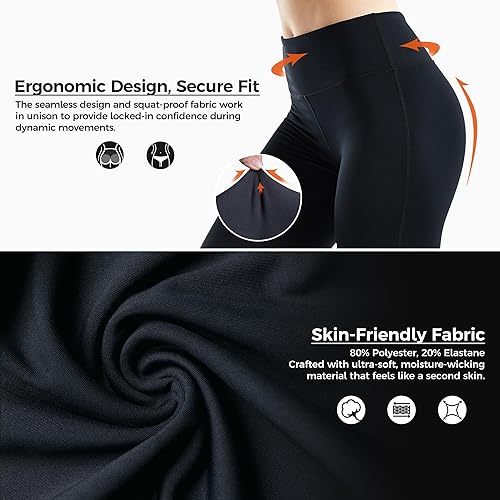 Miniatura 3 de COOLOMG - Mallas de yoga para mujer, mallas de running, mallas de cintura baja, mallas de entrenamiento para el gimnasio con bolsillos ocultos