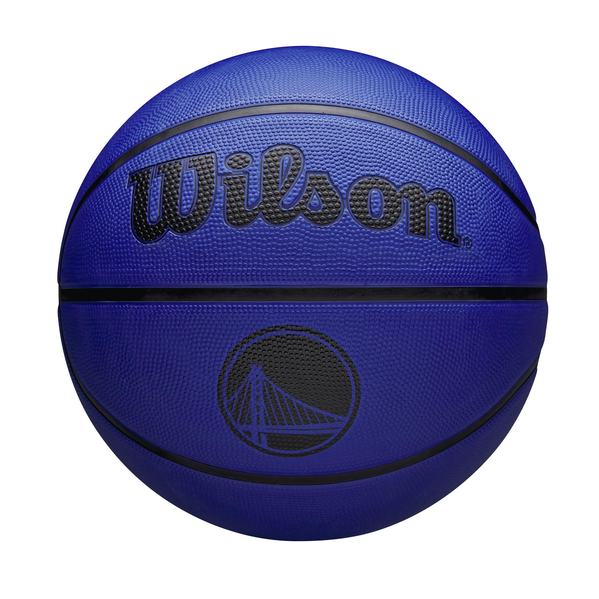 Wilson Pallone da Basket NBA Team Tribute Solid, Con Cuciture Pro, Stabilità Dell'Aria e Alte Prestazioni, Per Giocare All'Aperto, Squadra: San Antonio Spurs, Colore: Argento, Taglia: 5