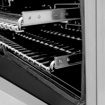 ZLINE Autograph Edition 36 in. 4.6 cu. ft. Legacy Dual Fuel Range with 6 Burner Gas Cooktop and Electric Convection Oven in Satin Stainless Steel and Matte Black Accents (RASZ-SN-36-MB)