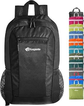 VPBAGE 15L Water-resistant Hiking Daypack, Small Backpack Travel Outdoor, Lightweight Day Pack with Tool Loops