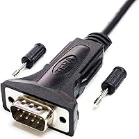 Vista 3 de Tera Grand - Cable adaptador USB 2.0 a RS232 Serial DB9 de 10 pies - Compatible con Windows 11, 10, 8, 7, Vista, XP, 2000, 98, Linux y Mac