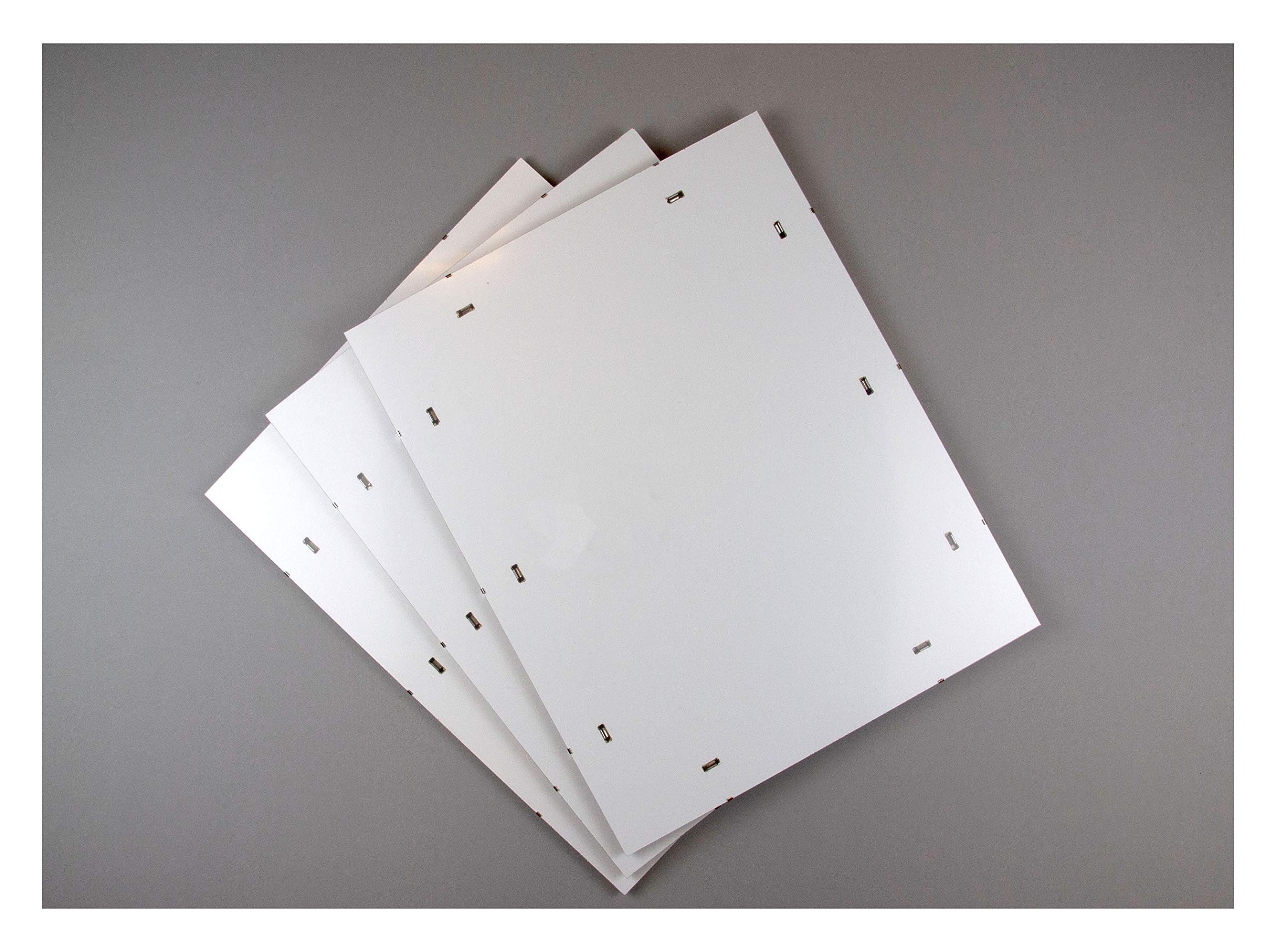 Rahmenloser Bildträger clipframe 50 x 80 cm mit weißer Rückwand und 1 mm Antireflex Kunstglas