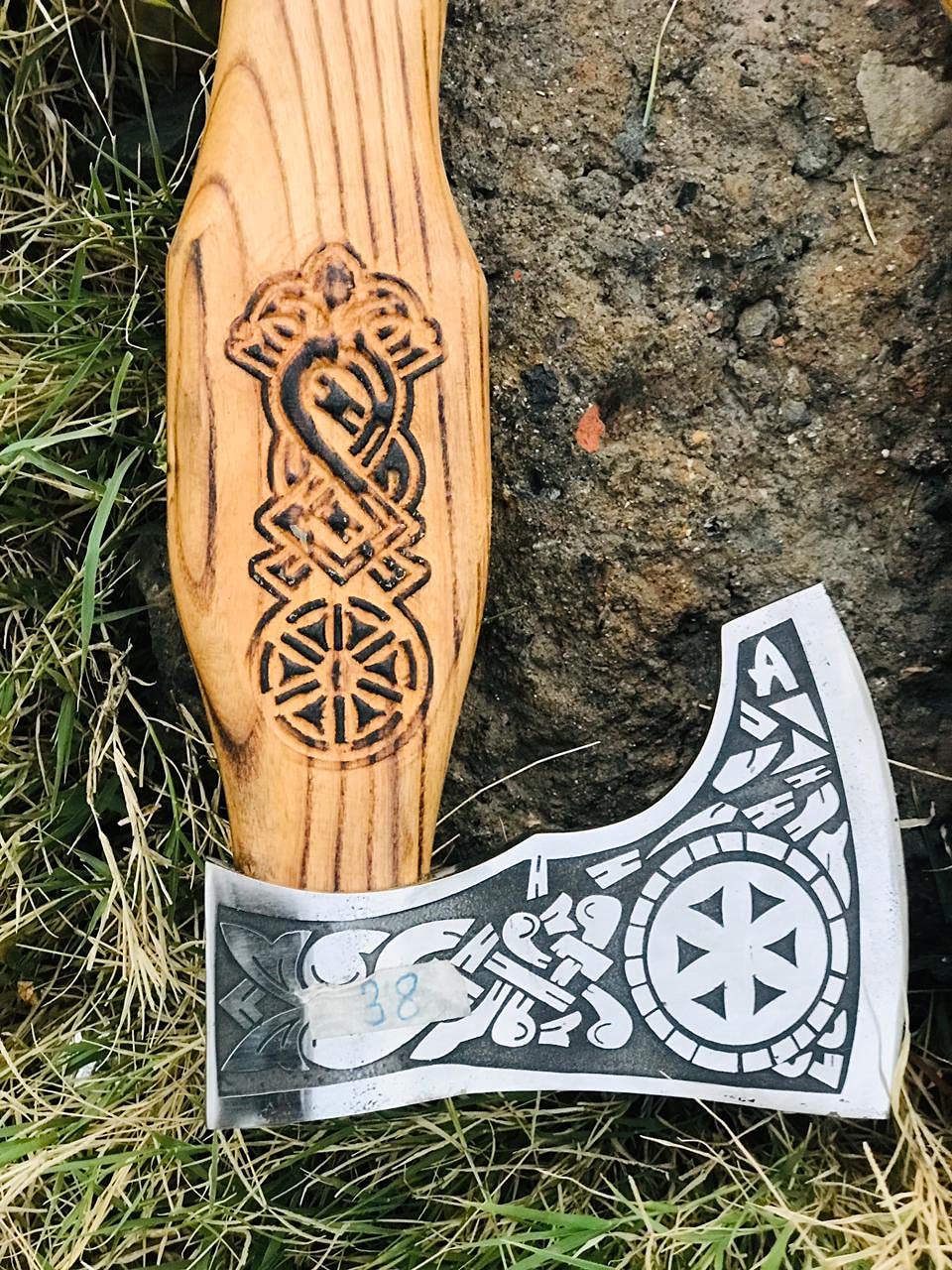 Tête de hache de viking émoussée forgée à la main – inspirée