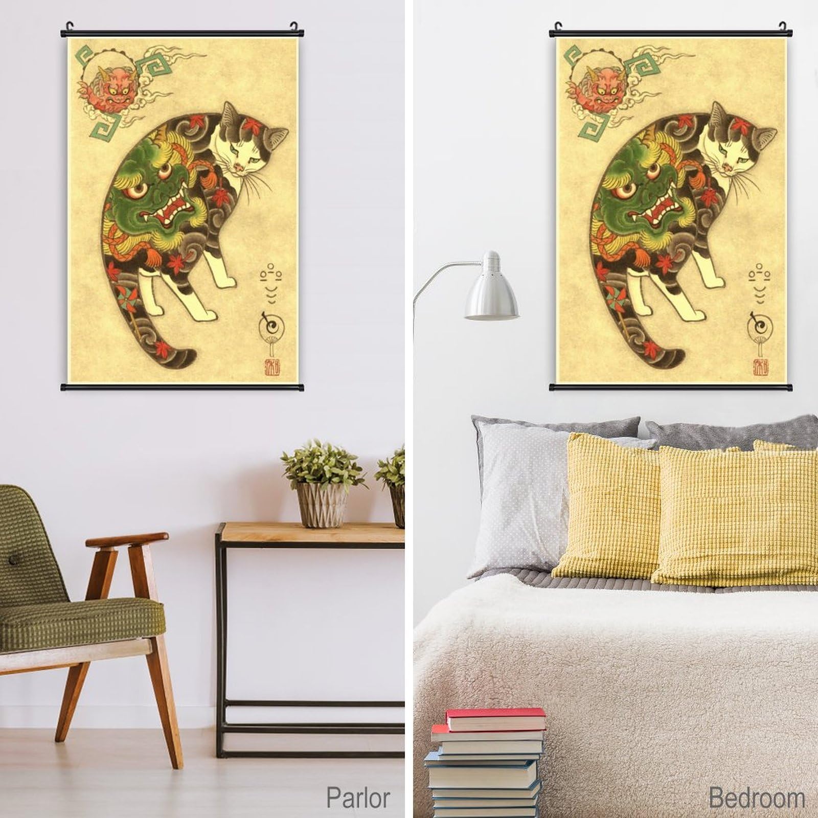 Amazon.com: A Wide Variety of Vintage Retro Japanese Samurai Cat