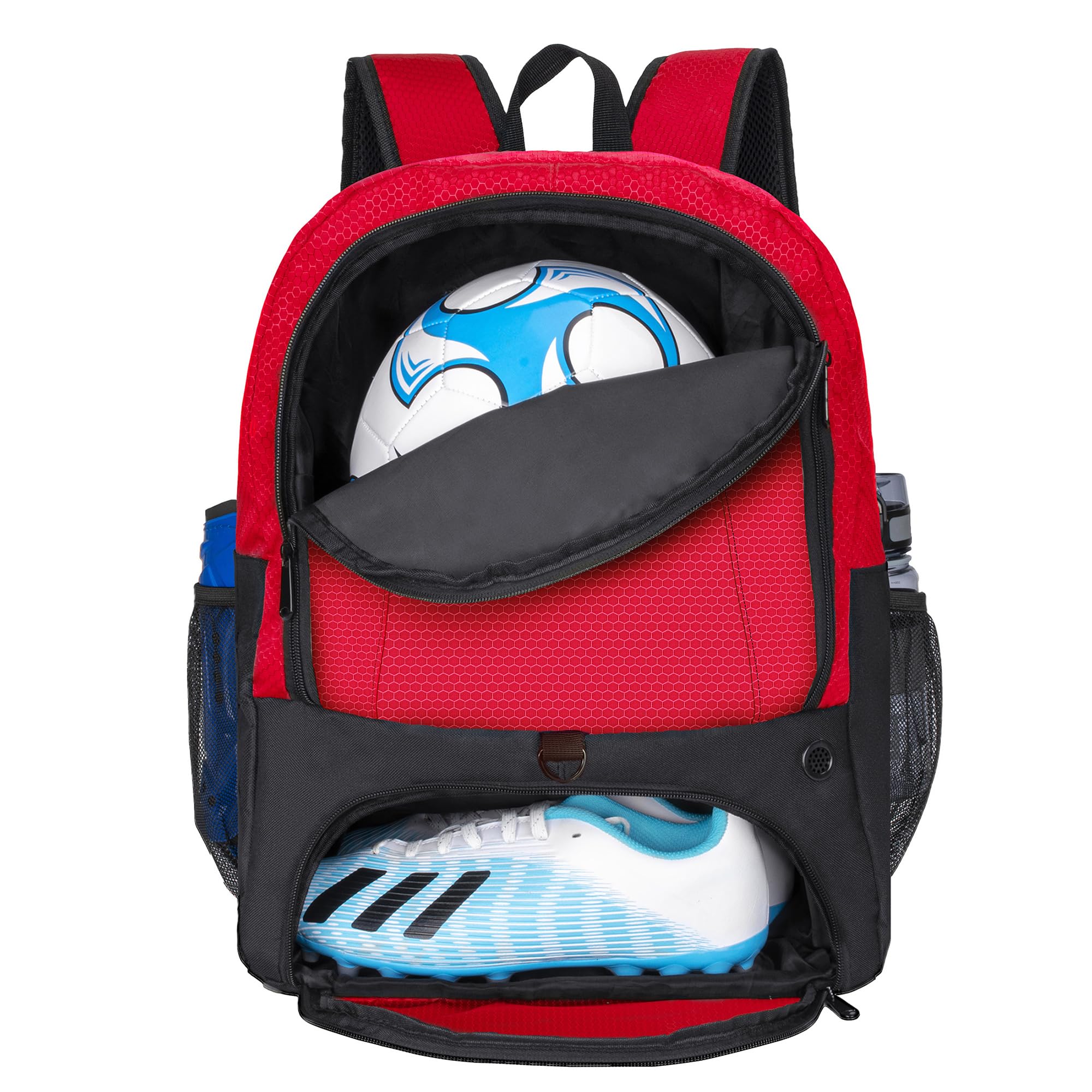 Soccer Ball Bag-Backpack for Basketball,Volleyball with Cleat Shoes and Ball Compartment Laptop Sleeve for Travel,School Team