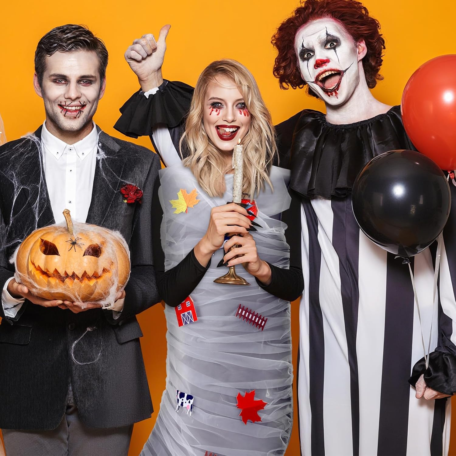 Halloween Tornado Costume Adult, Swirling Tornado Vortex Style Costume, Halloween Storm Cosplay Cloth for Enjoys Thunder Weather, One Size Only Fits Most - Image 5