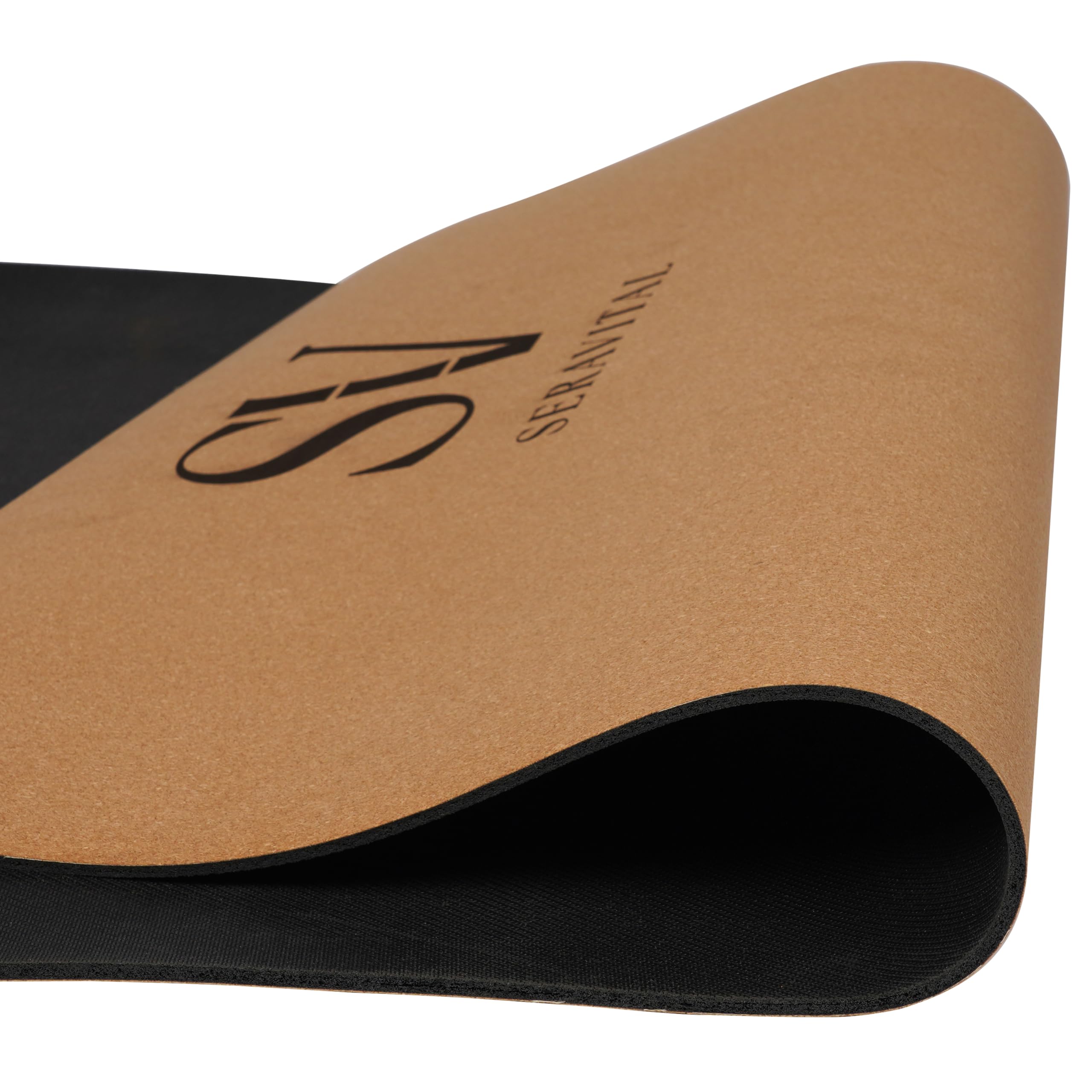 Kork Yogamatte hochwertig 183×68×4,5 mm – Feiner Naturkork & Naturkautschuk – extra breit, rutschfest & schweißresistent – nachhaltige Yoga Matte für Vinyasa, Yin, Pilates, Fitness uvm.