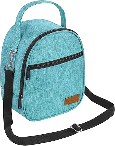 Joymee Lonchera aislada, bolsa de almuerzo para mujeres y hombres, reutilizable, para adultos, bonita bolsa de almuerzo con bolsillo frontal con Joymee Lonchera aislada, bolsa de almuerzo para mujeres y hombres, reutilizable, para adultos, bonita bolsa de almuerzo con bolsillo frontal con