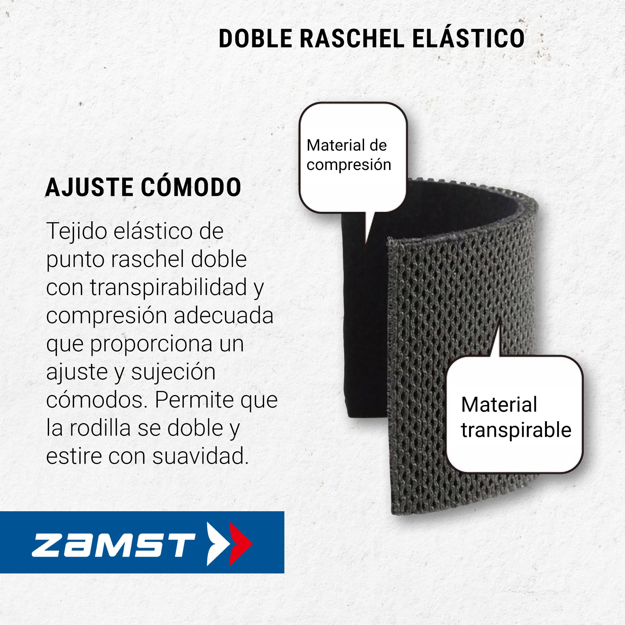 Zamst JK-2 Rodillera Deportiva para Saltadores - Rodillera de Compresión para Hombres y Mujeres con Almohadilla de Presión para Aliviar el Dolor y dar Soporte Debajo de la Rótula - XL