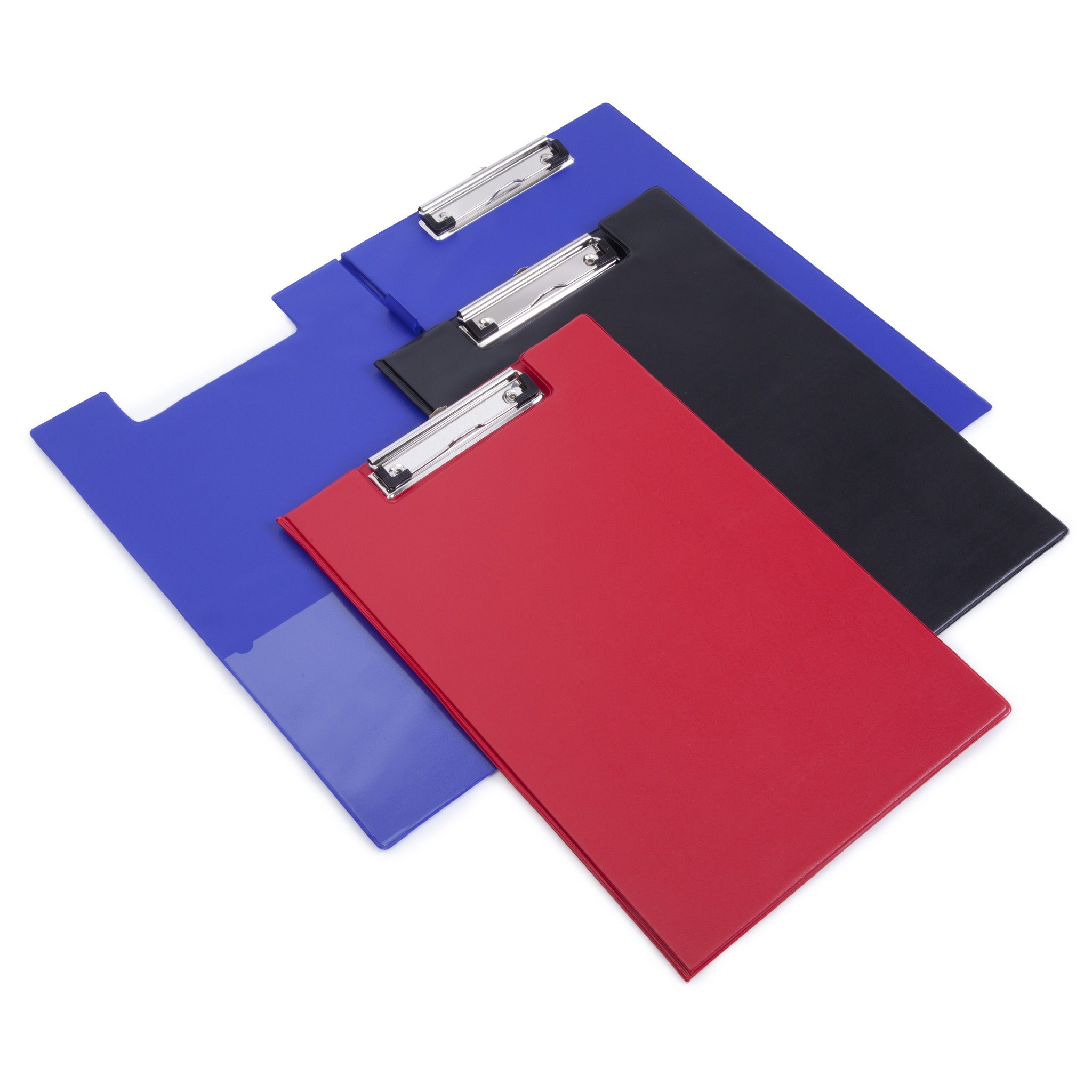 Rapesco A4 Foolscap Foldover Clipboard - Red (Pack of 10)