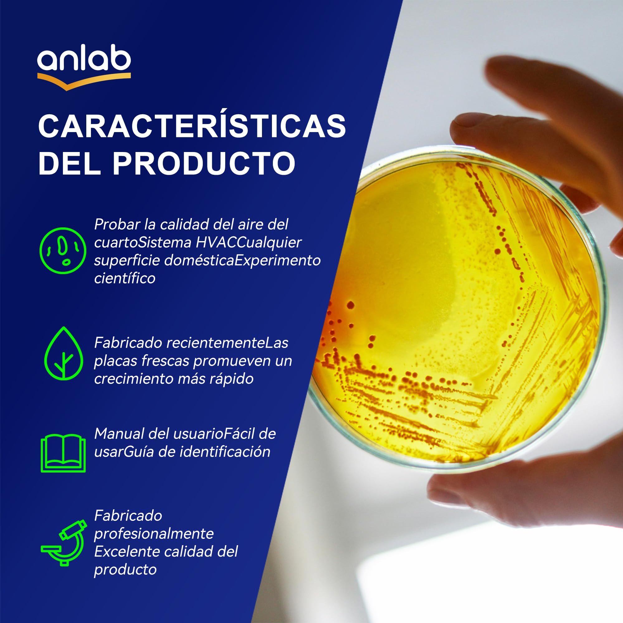 Nutrient Agar Petri Dishes Science Project Kit | Pre-Poured Agar Plates and Cotton Swabs for Science Experiments | Bacteria Science Kit - Sealed Separately (10)