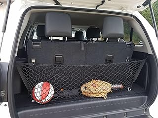 Envelope Style Trunk Cargo Net for Toyota 4Runner 2010-2023 - Premium Trunk Organizer and Storage - Luggage Net for SUV - Best Car Organizer for Toyota 4 Runner SR5 TRD 3 Row Model Only!