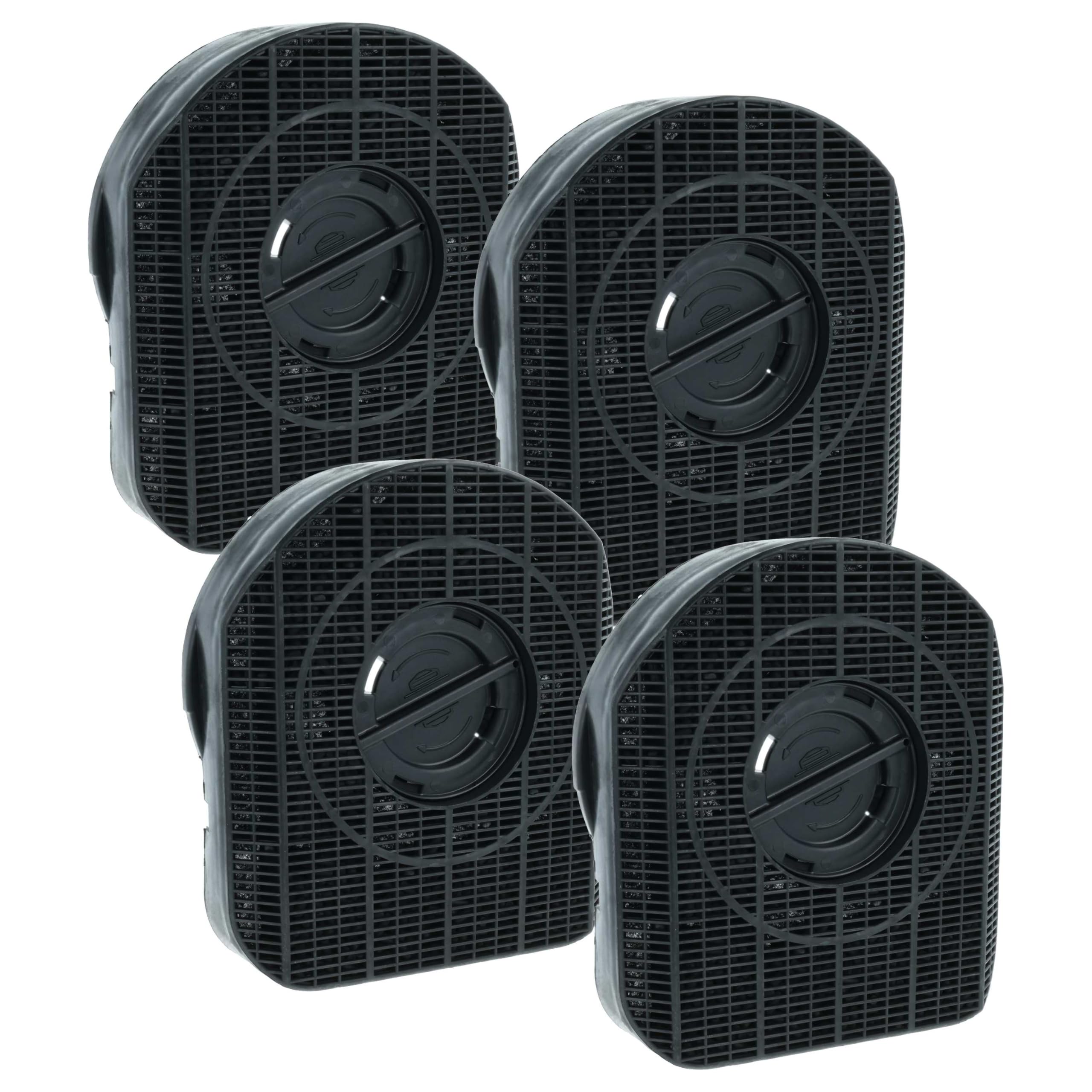 vhbw 4x filtro a carboni attivi compatibile con Fagor 3CDC60X, 3CDC60B cappe aspiranti