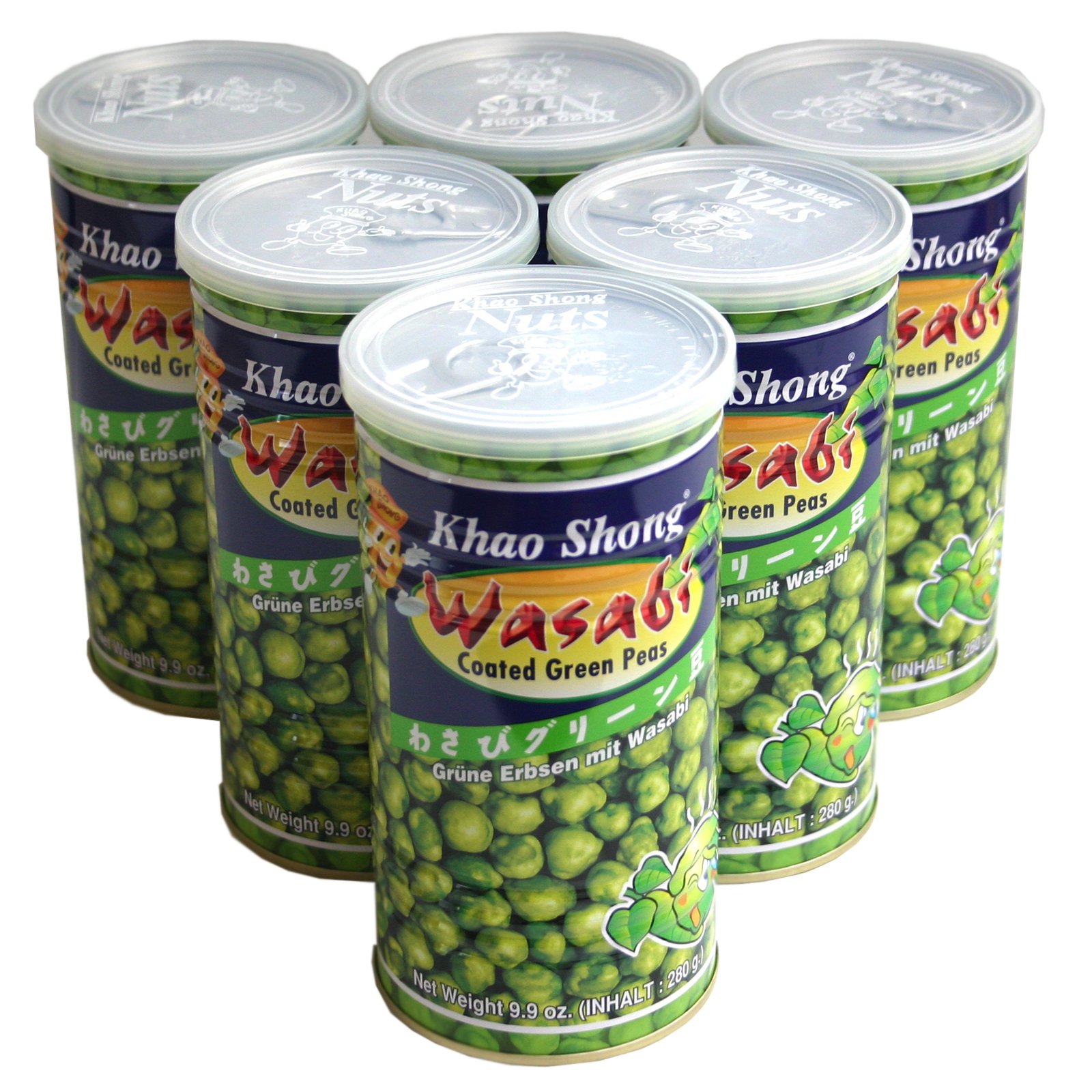 6x280g Khao Shong Erbsen mit Wasabi