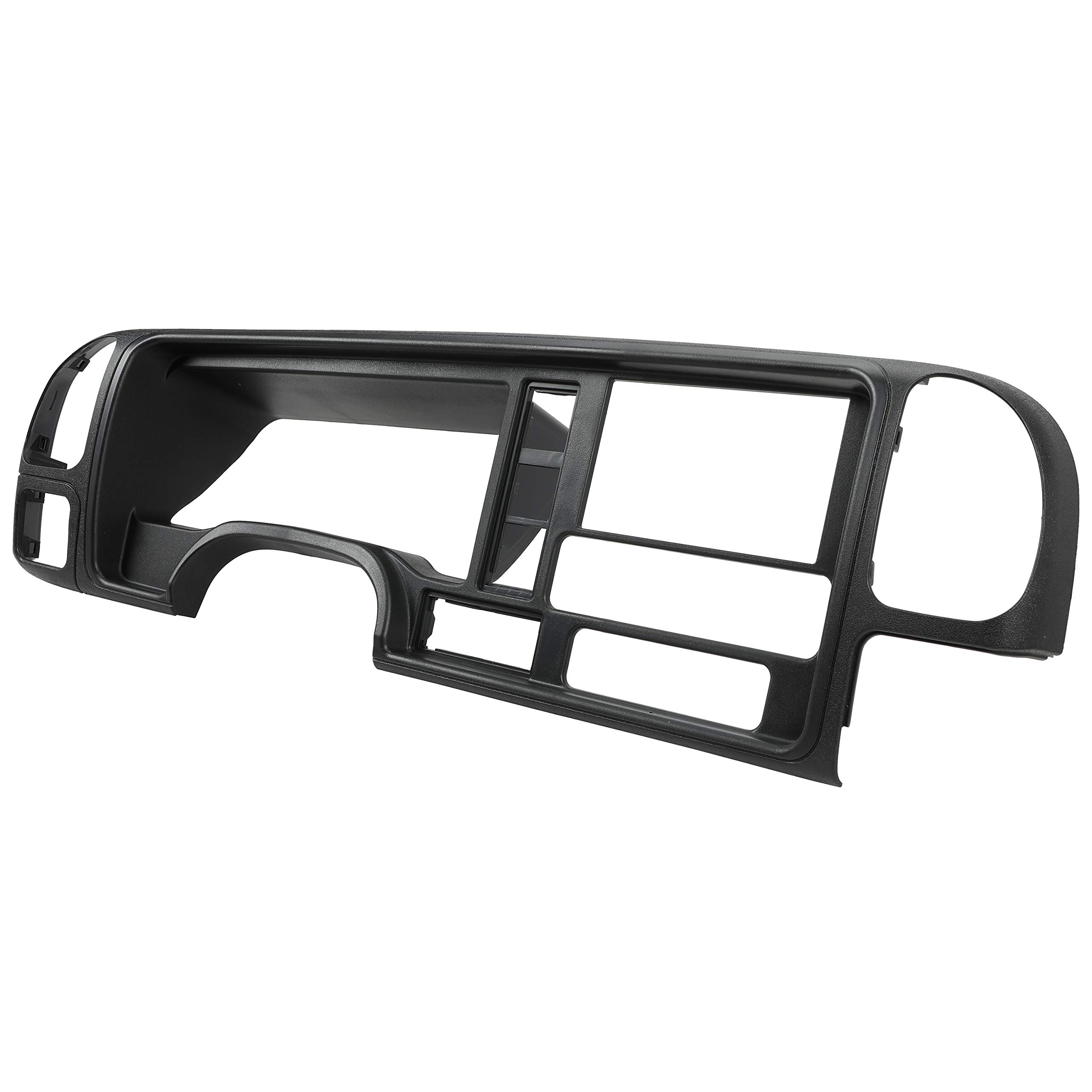 ECOTRICDouble Din Dash Panel Compatible with 1995-2002 GMC Truck SUV Radio Stereo Wire Harness Trim Bezel Panel Kit