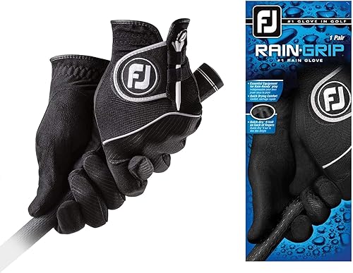 FootJoy Guantes de golf RainGrip para hombre par blanco