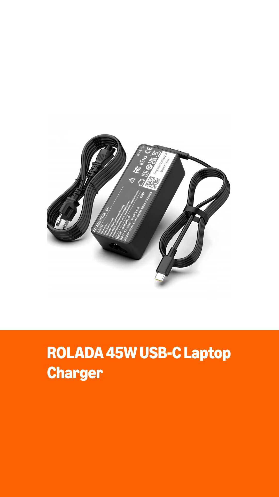 Amazon.com: 45W Universal USB-C Laptop Charger Compatible with HP