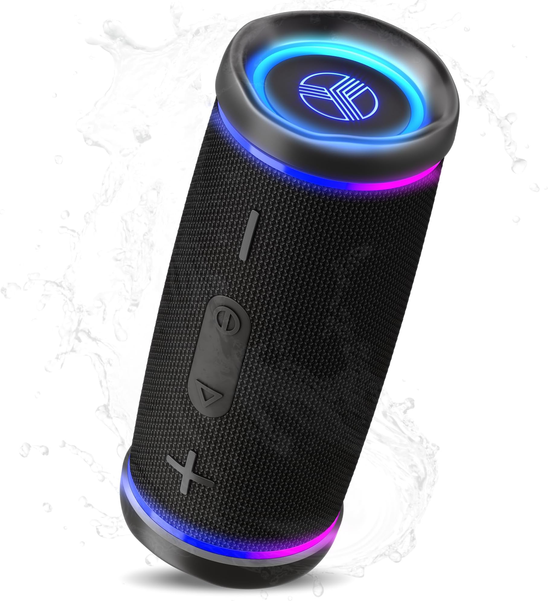 TREBLAB HD77 Revolutionary Bluetooth Speaker - Loud 360? HD Surround Sound, Wireless Dual Pairing, 25W Powerful Bass, 20H Battery, Best for Outdoor Sports - True IPX6 Waterproof, Cordless Blue Tooth