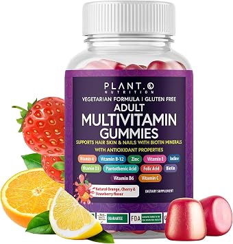 Complete Multivitamin Gummies for Adults All-in-One Blend of Vitamin A B C D E Zinc and Biotin - Adult Vitamin Gummy for Energy and Immunity 90 Delicious Gluten Free and Veggie Gummies