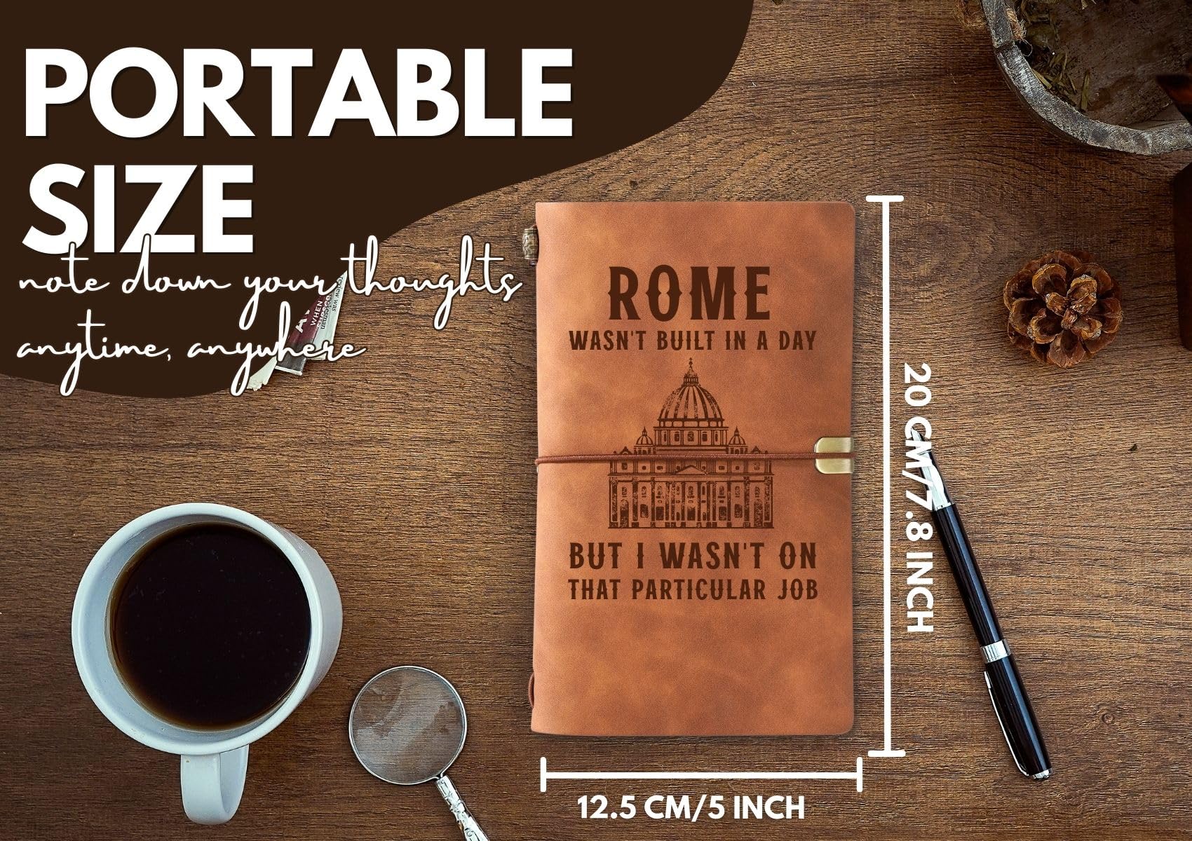 InnoBeta Construction Worker Gifts Journal Notebook, Gifts for Construction Workers on Christmas, Birthday, Sketchbook, Travel Diary, Lined Planner, Faux Leather, 7.8 * 5 Inches