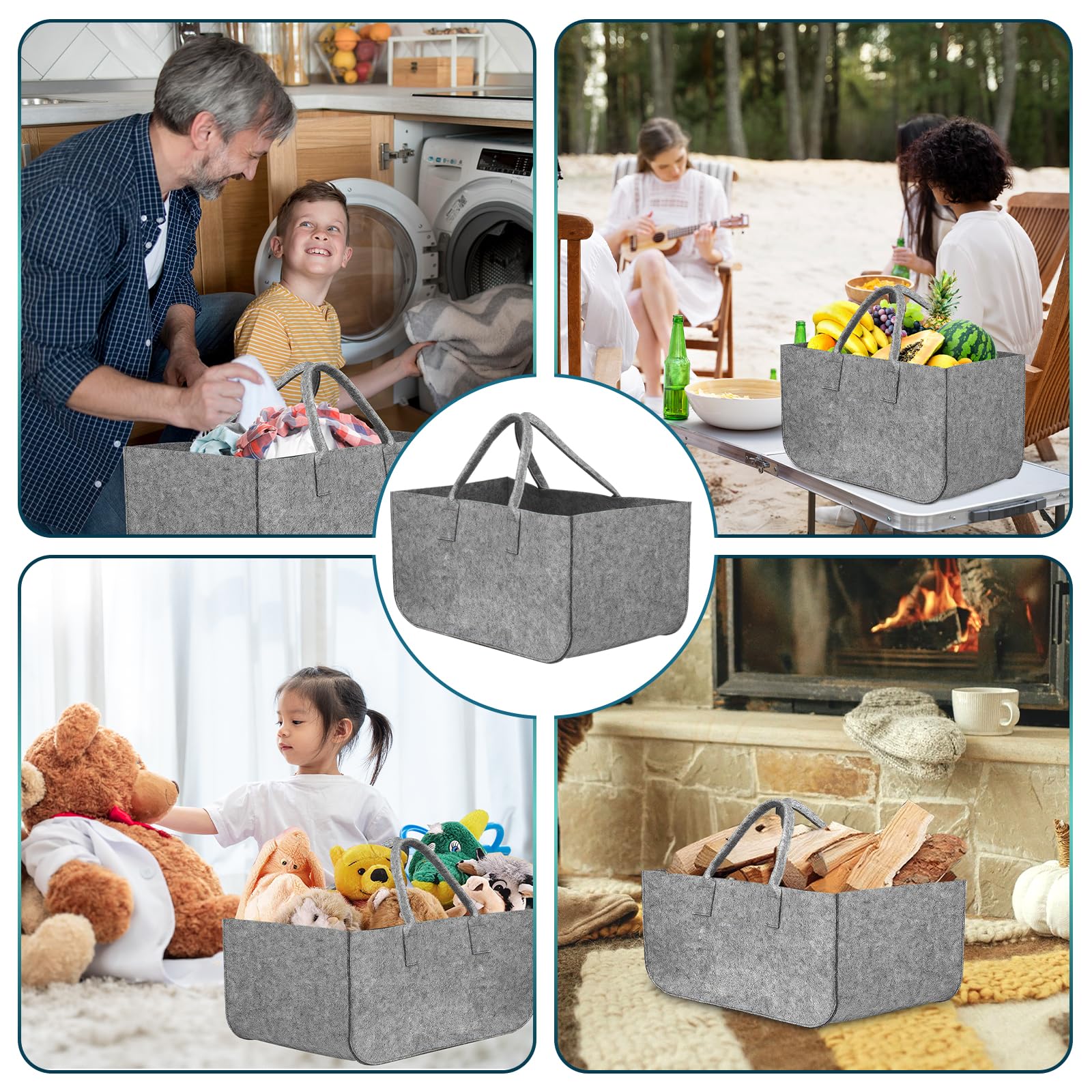 TANNDESIGN, Shopping Basket And Firewood Basket In Recycled Plastic - View #5