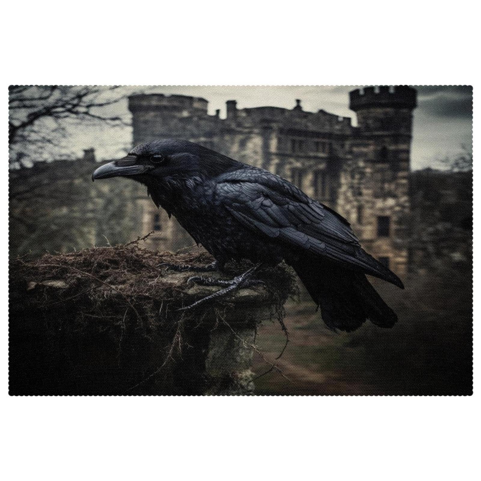 Sets de table Crow Castle lot de 6 lavables 30x45 cm pour salle à manger