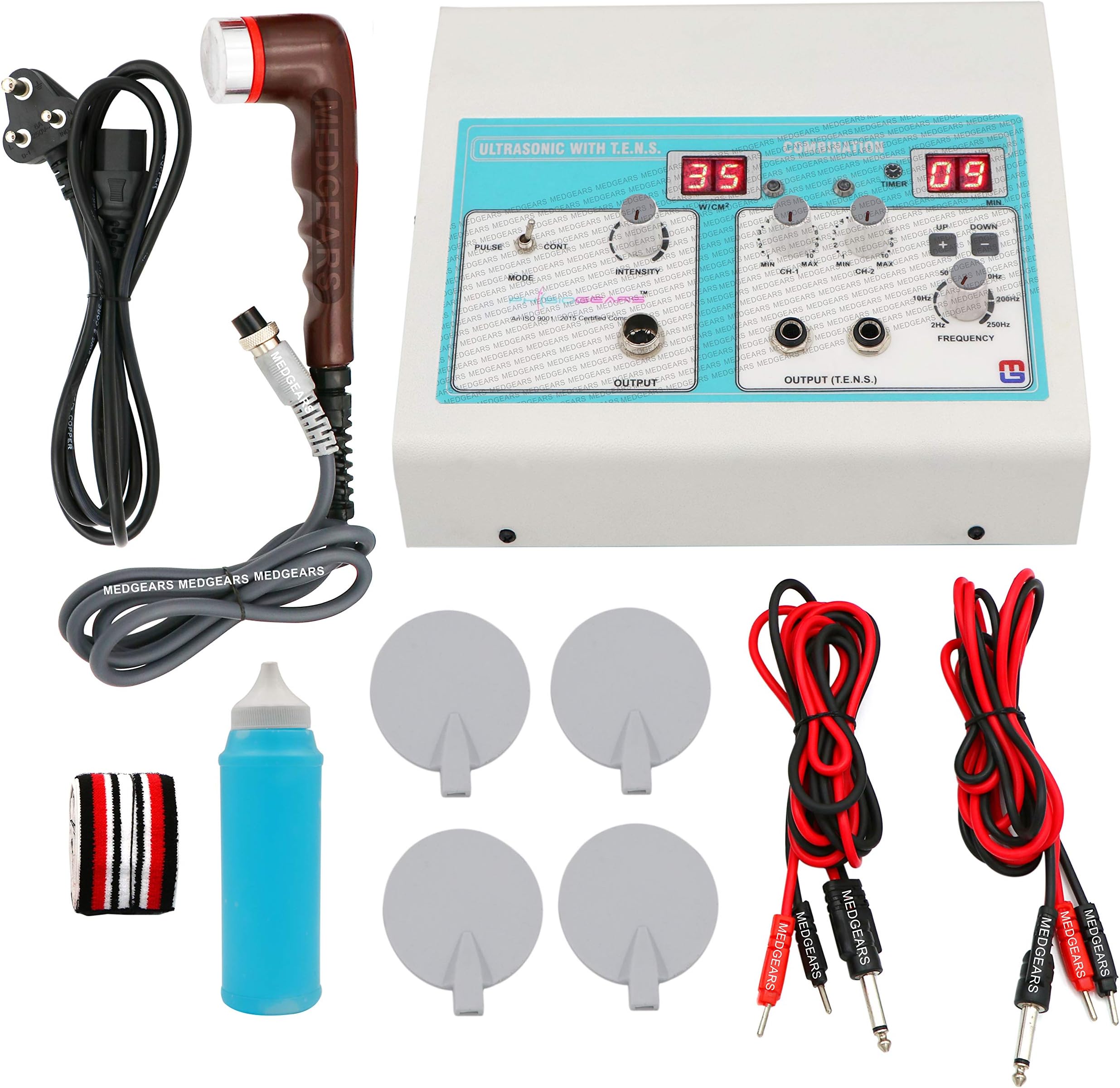 PHYSIOGEARS Ultrasound with Tens Therapy Ultrasonic Machine Therapy Mini Ultrasonic Ultrasonic Massager for All Pain Relief With One Year Warranty