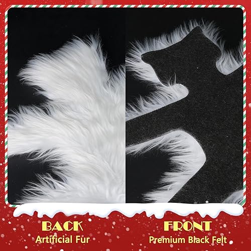 Miniatura 8 de LARFOEK Alfombra de Gato Frito Iluminada, Decoración de Vacaciones de Navidad Regalos de Pueblo Navideño Divertida Alfombra de Decoración Navideña