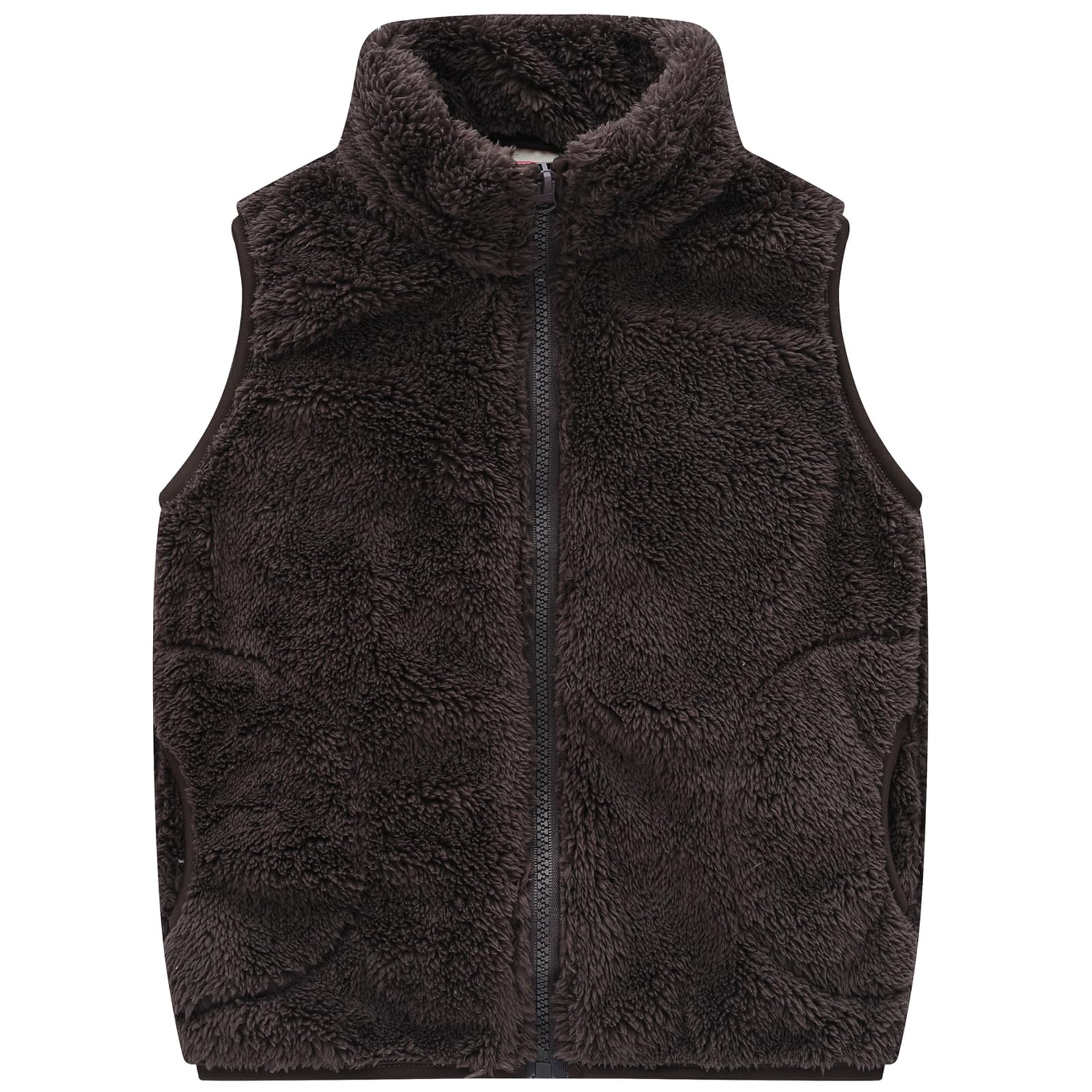 AIWUHE Toddler Boys Girls Fleece Vest Kids Polar Fleece Zipper Jacket Sleevless Fall Winter Warm Outerwear With Pockets 2-6Y