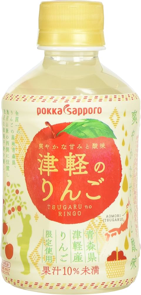 Amazon.co.jp: ポッカサッポロ 津軽のりんご 280ml×24本 : 食品・飲料