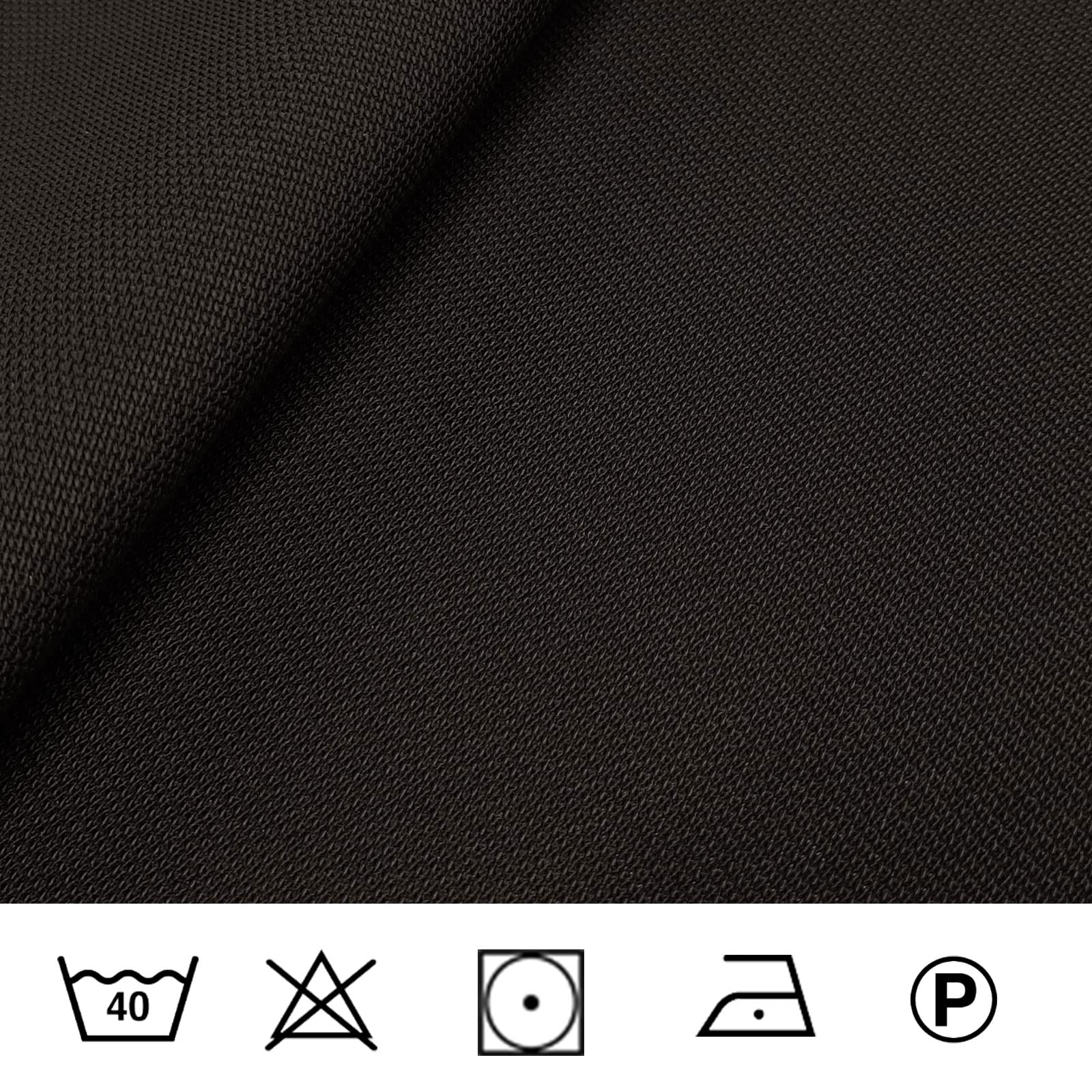 Galib - Keprotec® Cordura® Gewebe - Elastisch Schwarz - per Meter | Zum Nähen von Besätzen, Applikationen und Taschen!