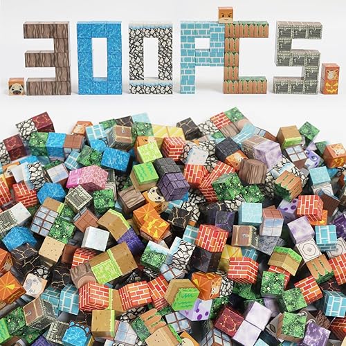 JXJ 300PCS Random Magnetic Blocks - Magnetic Blocks for Kids Ages 3 4 5 6 7 8, Stacking Magnets for Kid, Magnetic Building Block for Kids, Birthday Gifts for Boys Girls, STEM Learning Toy (300)