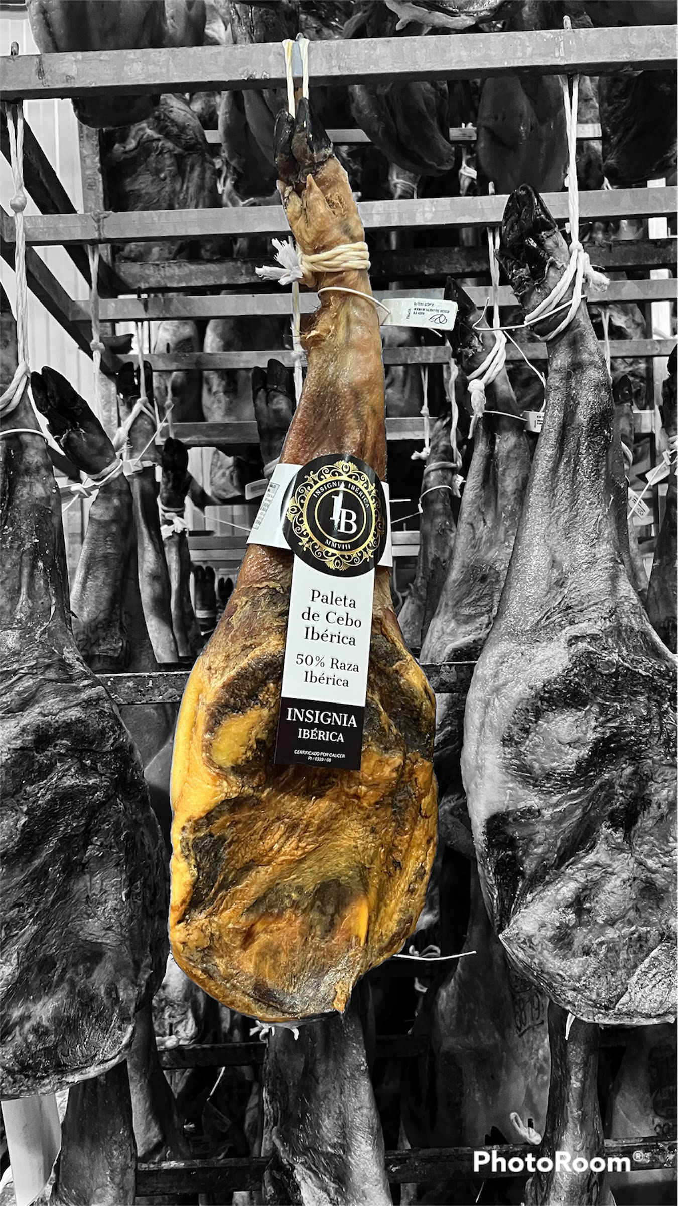 5 KG PALETA DE CEBO 50% RAZA IBÉRICA,CURACIÓN EN BODEGAS NATURALES EDICIÓN FREGENAL