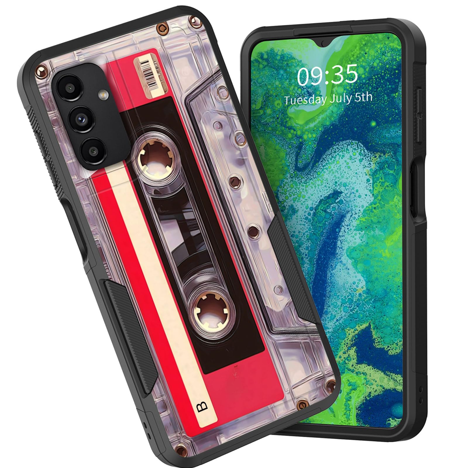 CICPLKSE for Galaxy A16 5G Case,Dual Layer Heavy Duty Hybrid Shockproof Hard PC Soft Silicone TPU Bumper Protective Cover Case for Samsung Galaxy A16
