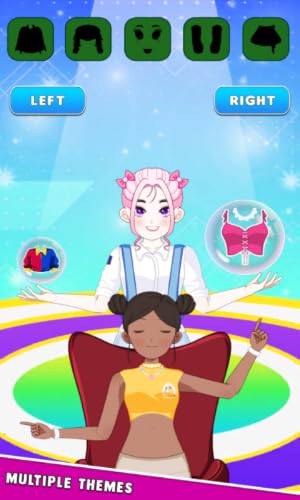 Left or Right Fashion Queen Mix and Match Styles, Make Tough Choices for Ultimate Fashion Dress Up
