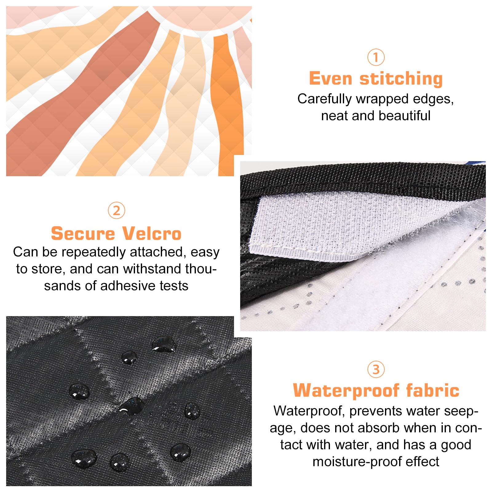 GOMETY Coperta da picnic XXL 200x200 cm impermeabile senza sabbia imbottita lavabile pieghevole da campeggio con maniglia