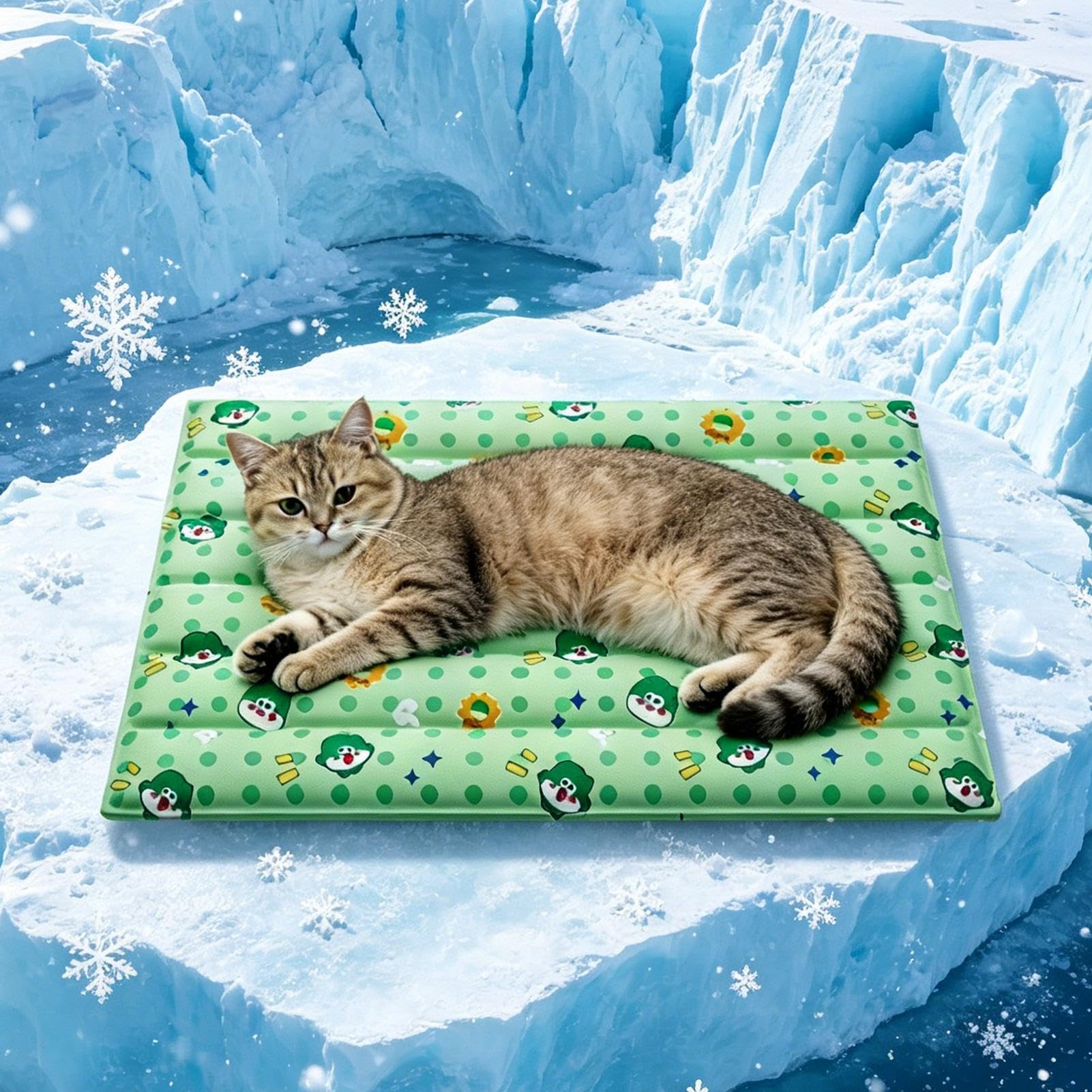 Alfombrilla de refrigeración para perros, gel impermeable y transpirable | Cama refrescante para mascotas, para verano, clima cálido, cachorros, gatos, suelo, sofá, coche, viajes, camping