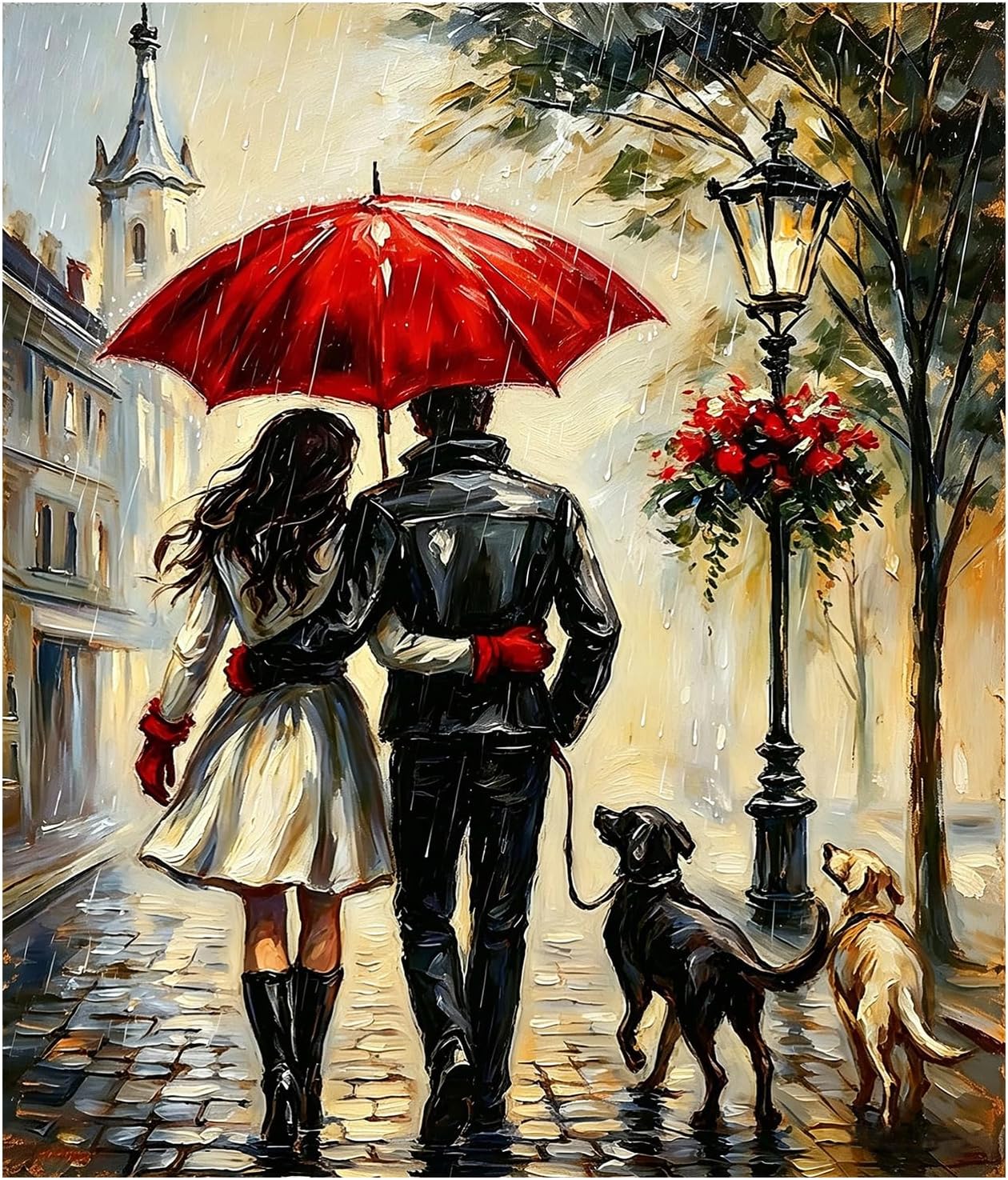 HvasJing Link Diamond Painting Kit for Adults, Couple Diamond Art Kit