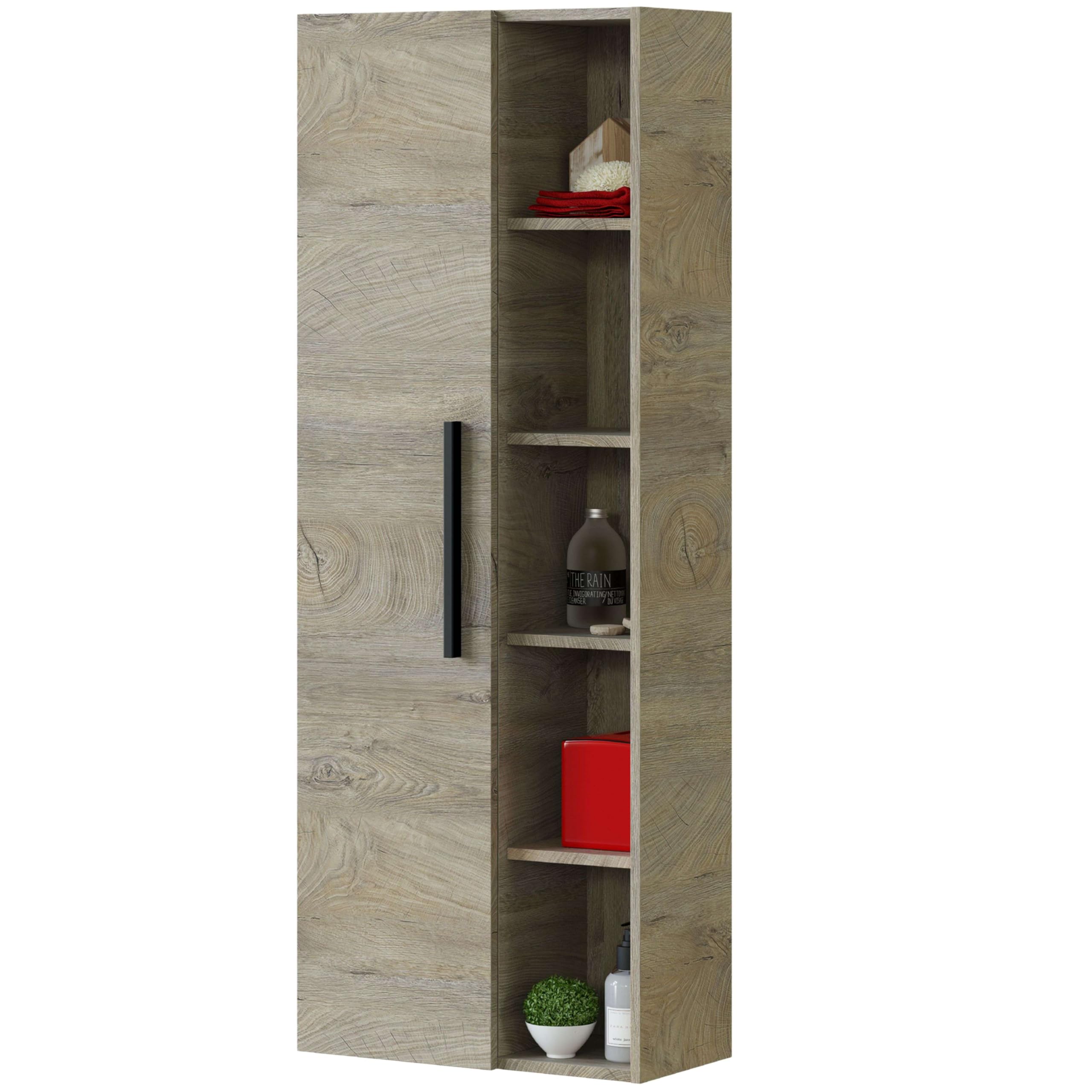 Miroytengo Columna de Baño Color Roble Alaska 135x51x25 cm