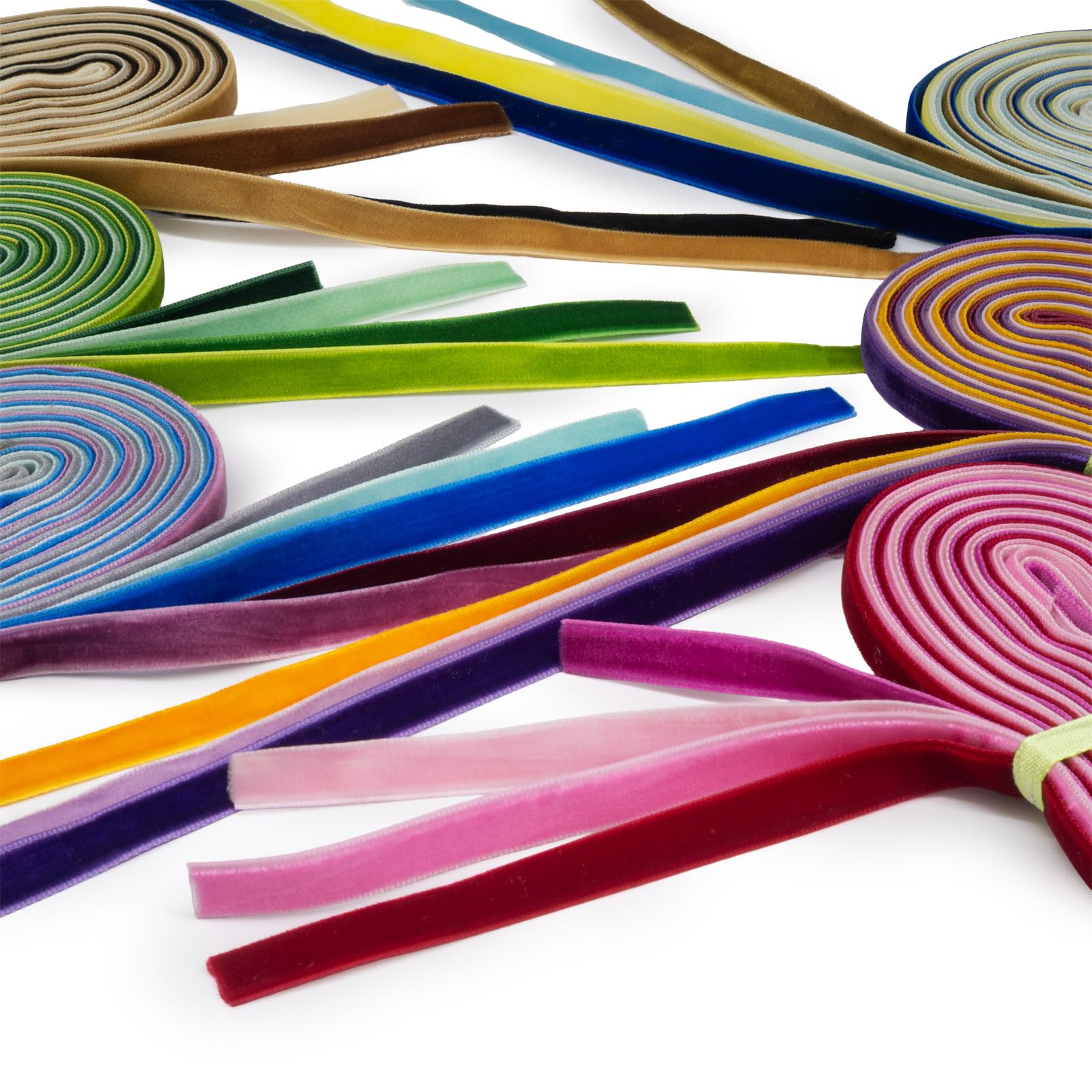 Summer-Ray 50 Yards (2 Yards x 25 Colors) 3/8" 10mm Velvet Ribbon Value Pack