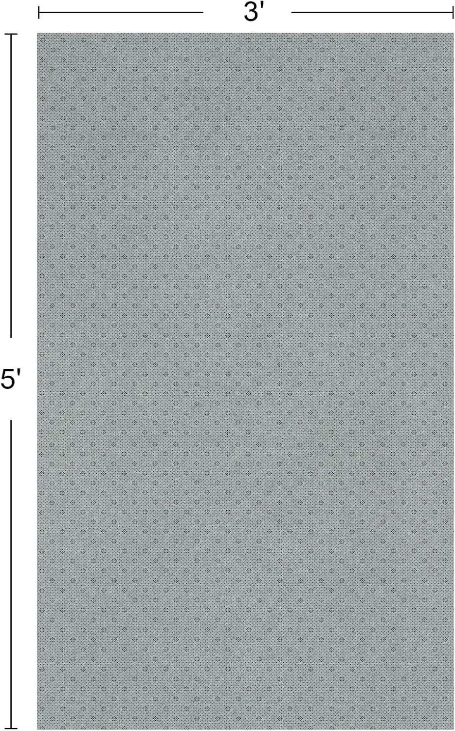 LINLA Dual Surface Felt+Rubber Non-Slip Rug Pad, 3'x5', 1/4" Thick, Strong Grip Cushioning Support Pad, Double-Side Anti-Skid , Safe for All Floor and Finishes, Extra Comfort
