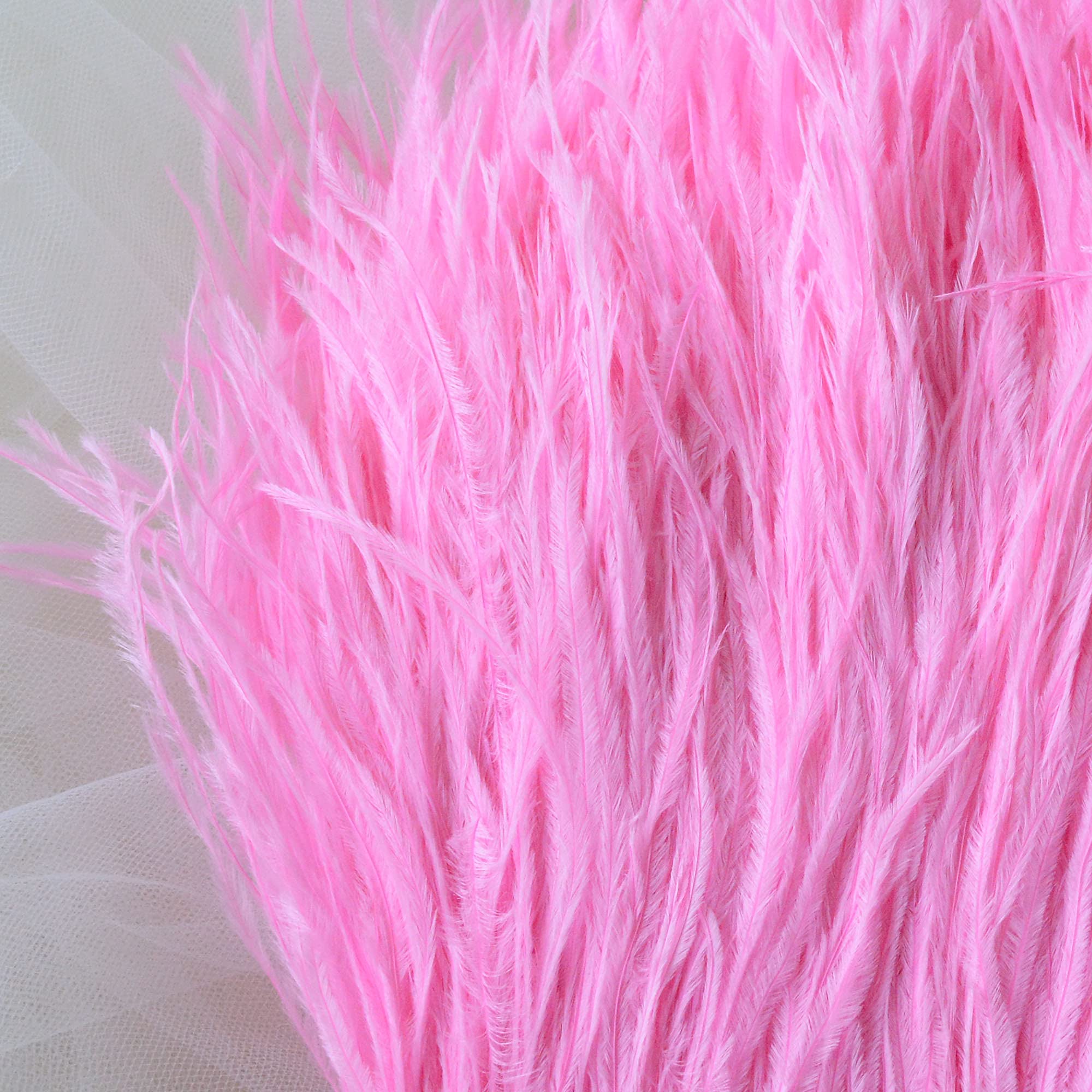 36 Colours Ostrich Feather Fringe Trim Fluffy Ostrich Plumes for Millinery Fascinator Craft Dress Making Pack of 1 Meter - Image 3